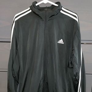 Adidas 2XL Full-Zip Track Jacket Black